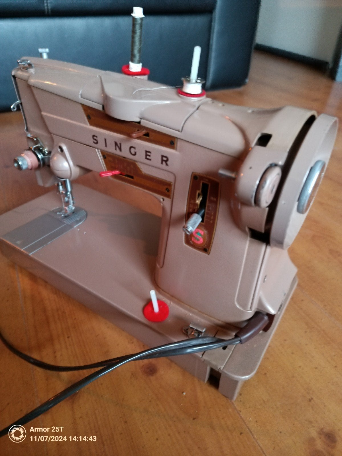 Singer 328 k te koop!, Ophalen, Zo goed als nieuw, Naaimachine, Singer