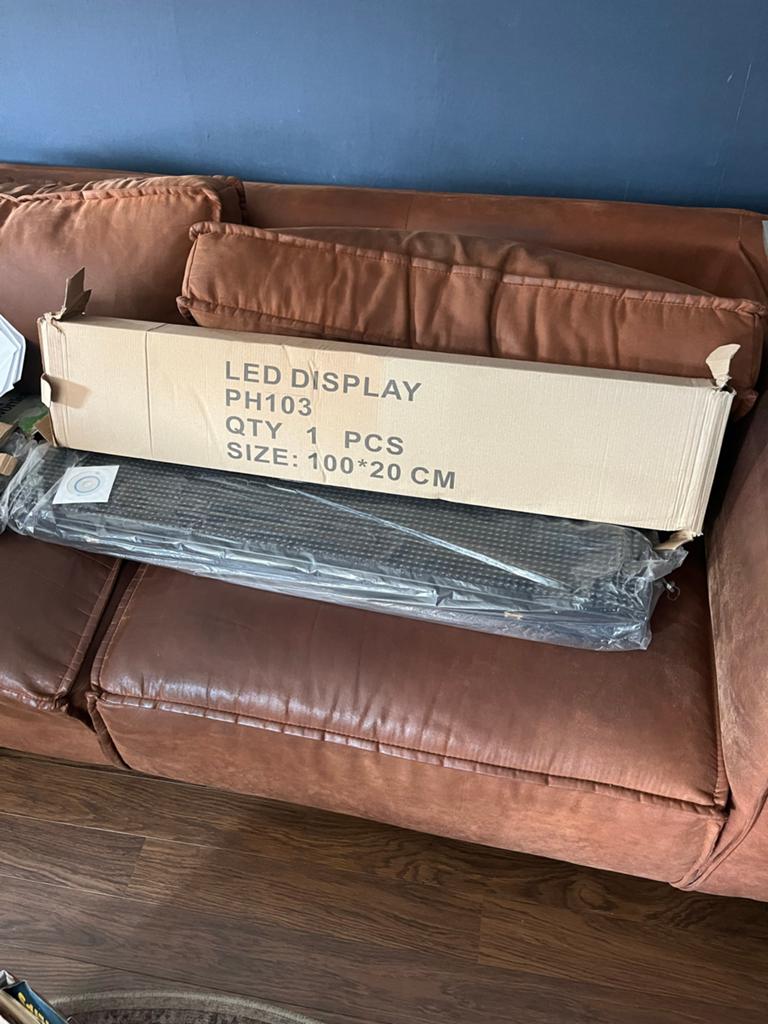 Nieuw LED Display PH103 - 100x20 cm, Ophalen, Nieuw, Tv en Weergevers