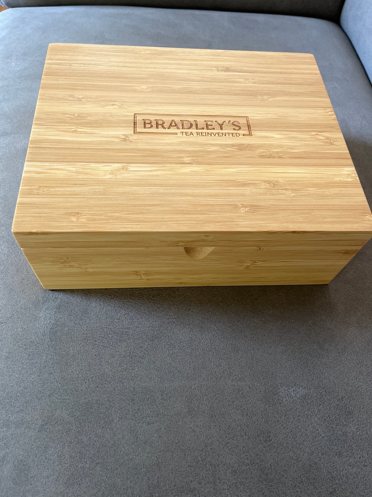 Bradley's theedoos van bamboe met 6 vakken, Minder dan 50 cm, Ophalen of Verzenden, Zo goed als nieuw, 5 – 50