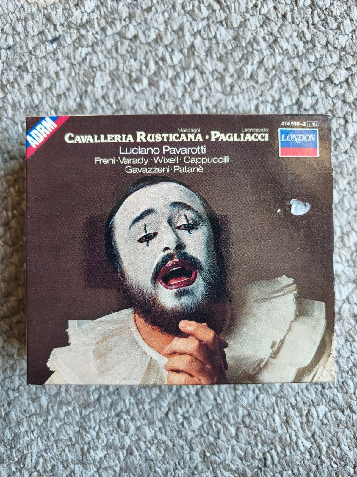 Cavalleria rusticana pagliacci - luciano pavarotti, Cd's en Dvd's, Ophalen of Verzenden, Zo goed als nieuw