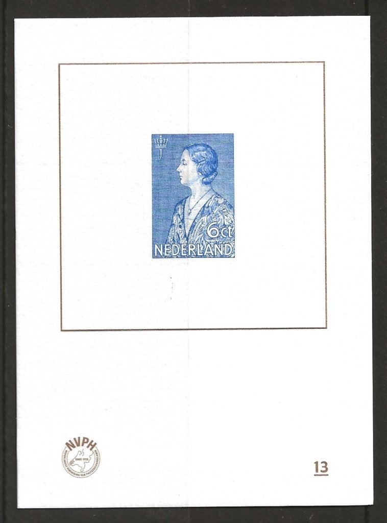 Blauwdruk nummer BD13 postfris, Ophalen of Verzenden, Postfris