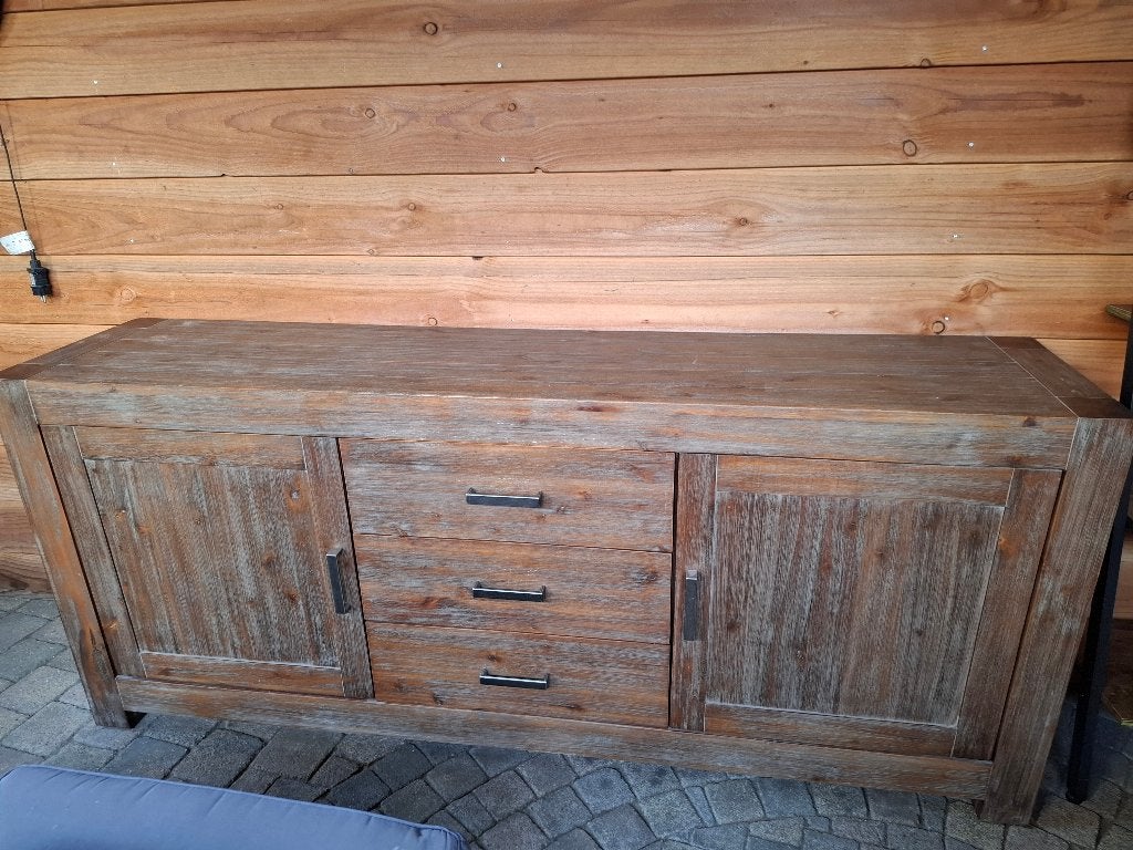Dressoir kast en salontafel, Ophalen, Gebruikt, 150 tot 200 cm, Hout