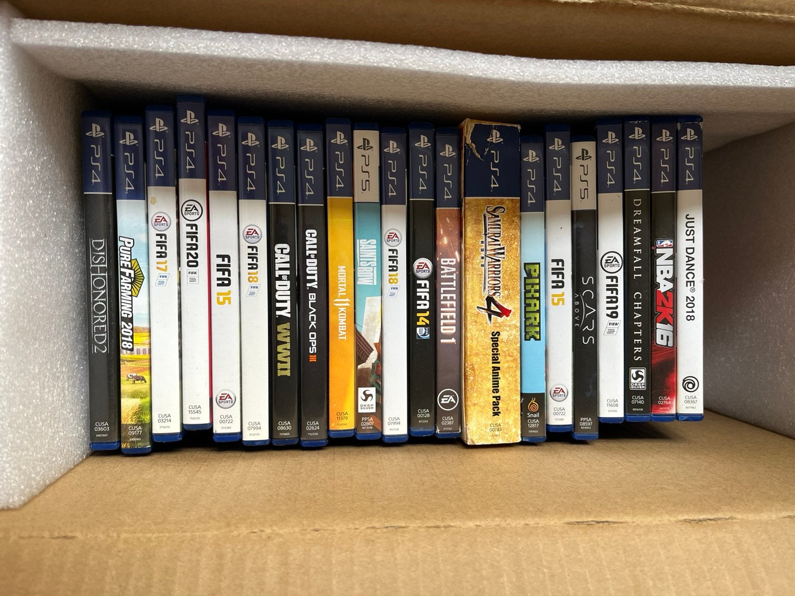 PS5/4 Games collectie 21x, Ophalen of Verzenden, Gebruikt, Online