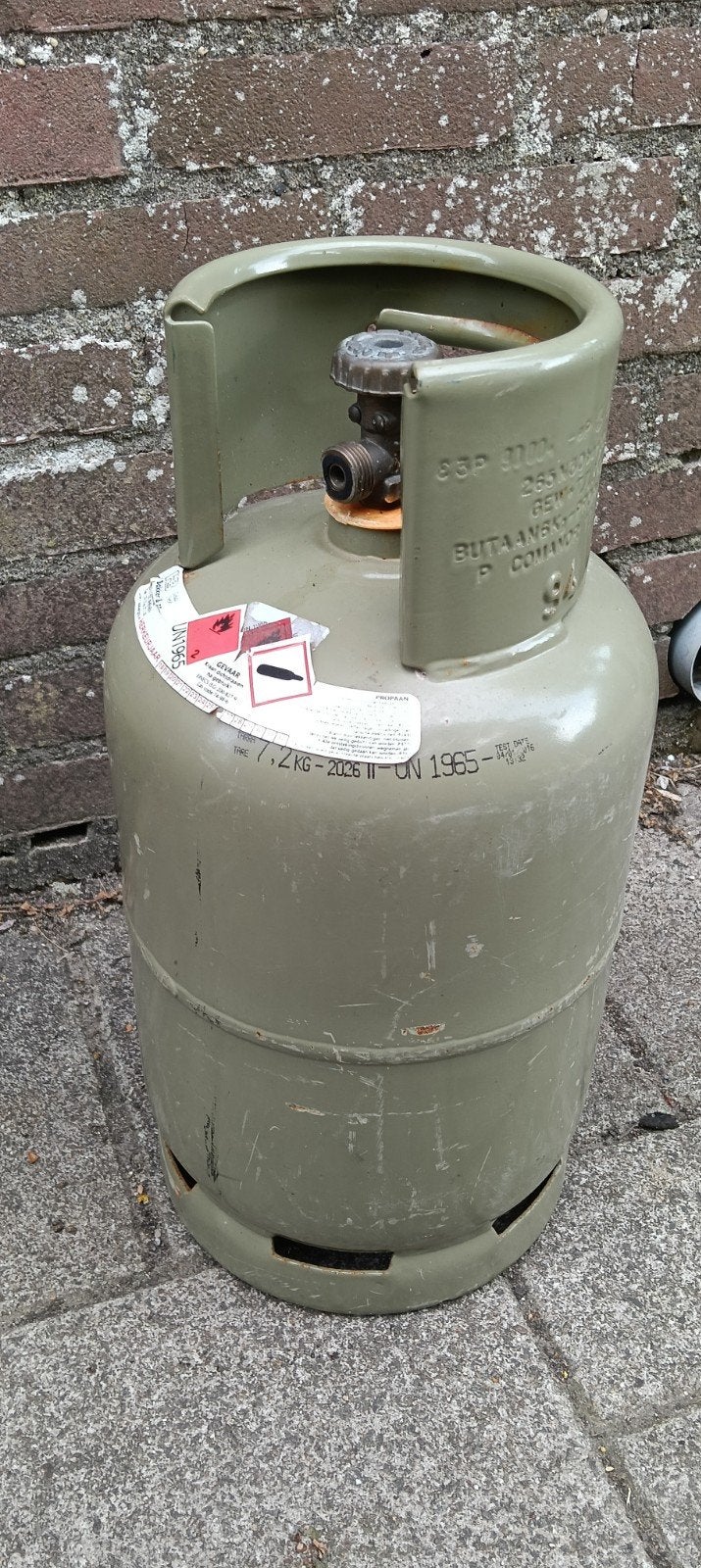 Lege gasfles. Voor vuurkorf van te maken, Ophalen, Zo goed als nieuw, IJzer