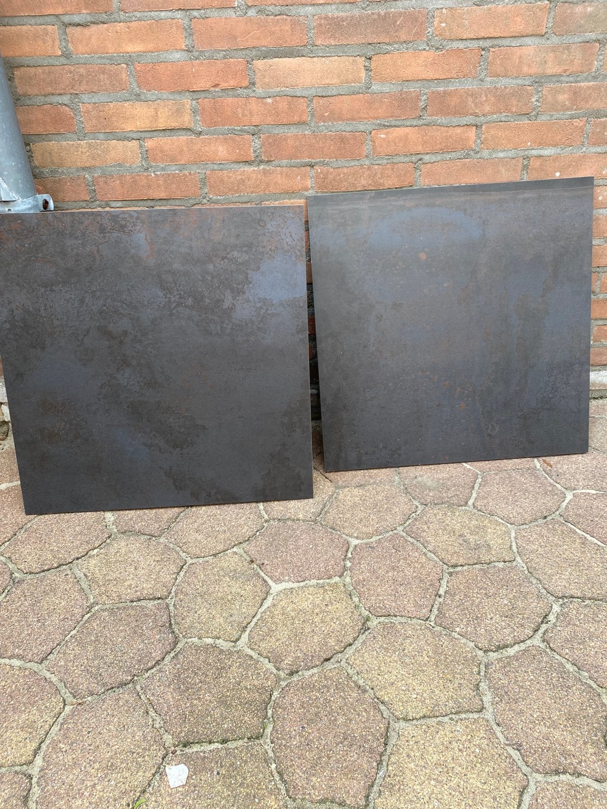 Imola vloer wandtegels bruin gemêleerd, Ophalen, 60 cm of meer, Zo goed als nieuw, 10 m² of meer