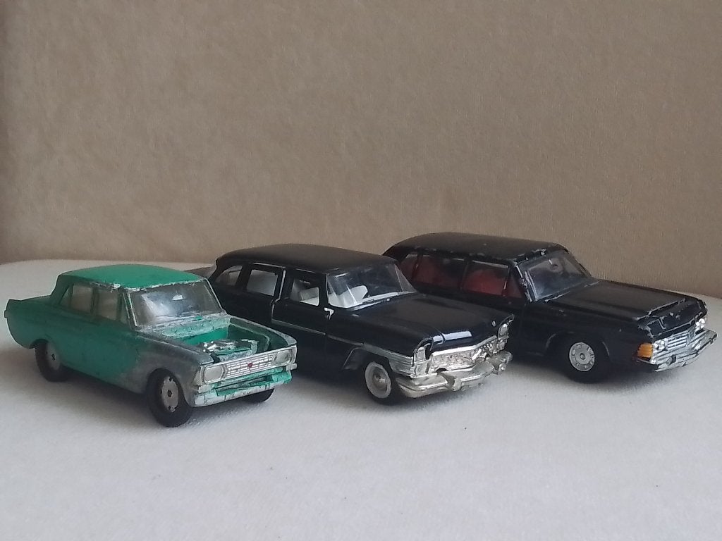 3 Russische modellen Gaz en Moskvitch Novoexport ussr, Ophalen of Verzenden, Gebruikt, Auto, Overige merken