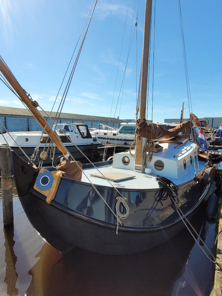 Nette Vollenhovense Bol 8.50, Watersport en Boten, Platbodems, Gebruikt, Staal, Diesel, Ophalen of Verzenden