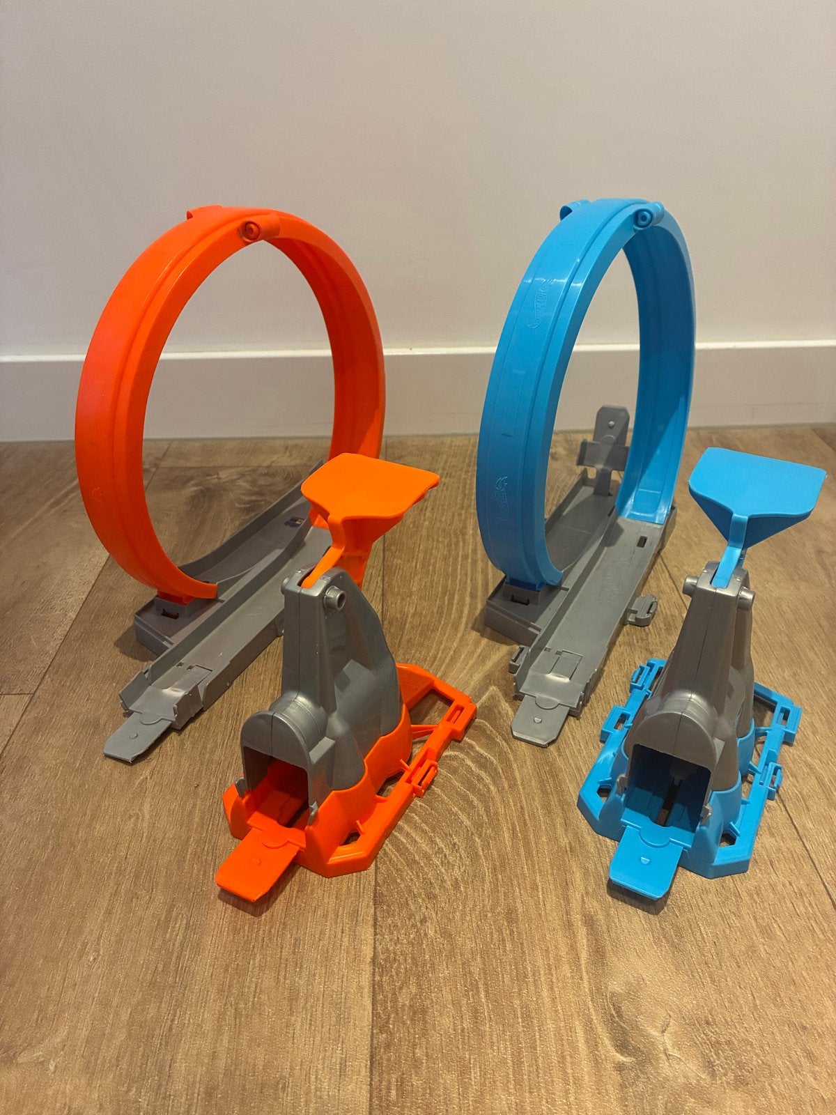 Hot Wheels racebaan met looping en lanceerder, Ophalen of Verzenden, Hot Wheels, Racebaan, Gebruikt