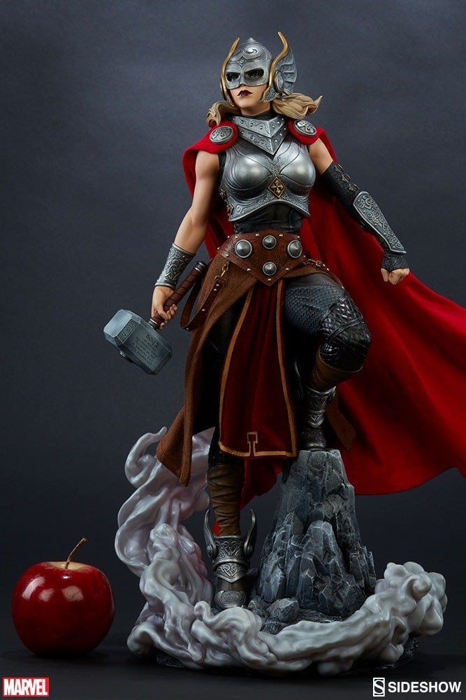Sideshow Jane Foster Regular Premium Format Statue, Ophalen of Verzenden, Zo goed als nieuw, Beeldje, Replica of Model