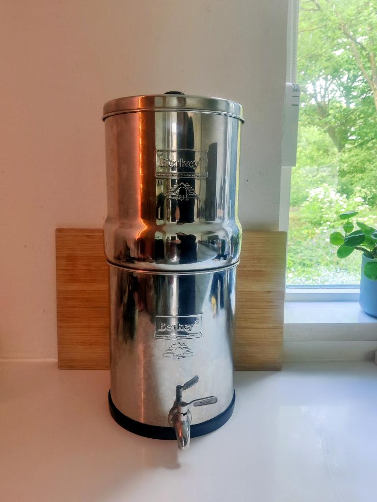 Big Berkey Waterfilter rvs incl. rvs kraantje, Ophalen, Zo goed als nieuw