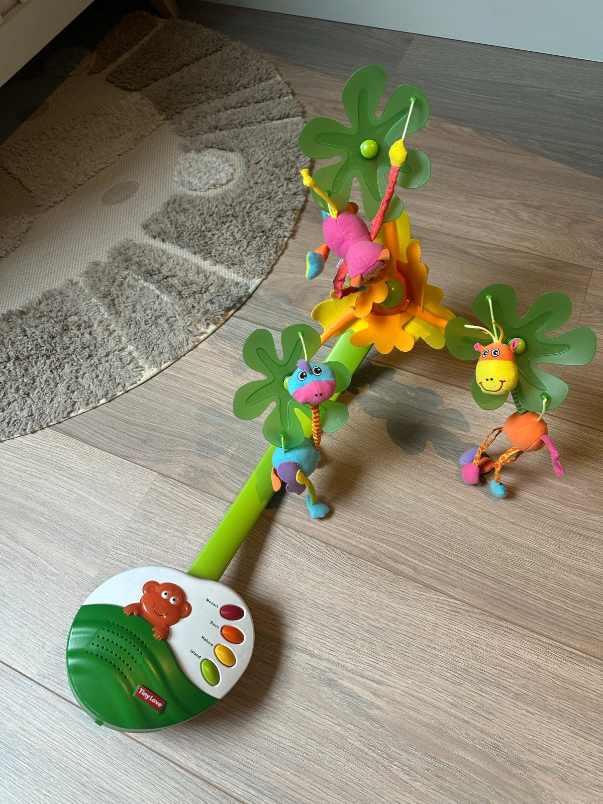 Tiny Love Mobiel met Muziek en Dieren - klassieke muziek, Ophalen, Zo goed als nieuw, Mobiel, Met geluid