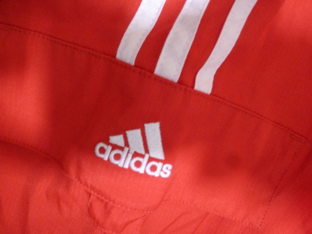 sportbroek 7/8 ADIDAS ROOD WIT 46 -GRATIS zend, Verzenden, Maat 46/48 (XL) of groter, Nieuw, Fitness of Aerobics