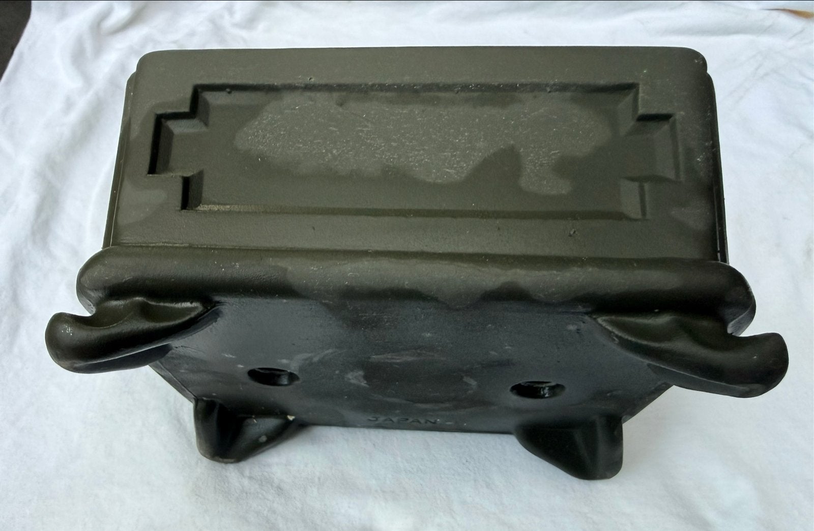 Vintage Japanse Bonsai Pot - Donkergroen Keramiek, Ophalen of Verzenden, Nieuw, Rechthoekig, Overige materialen