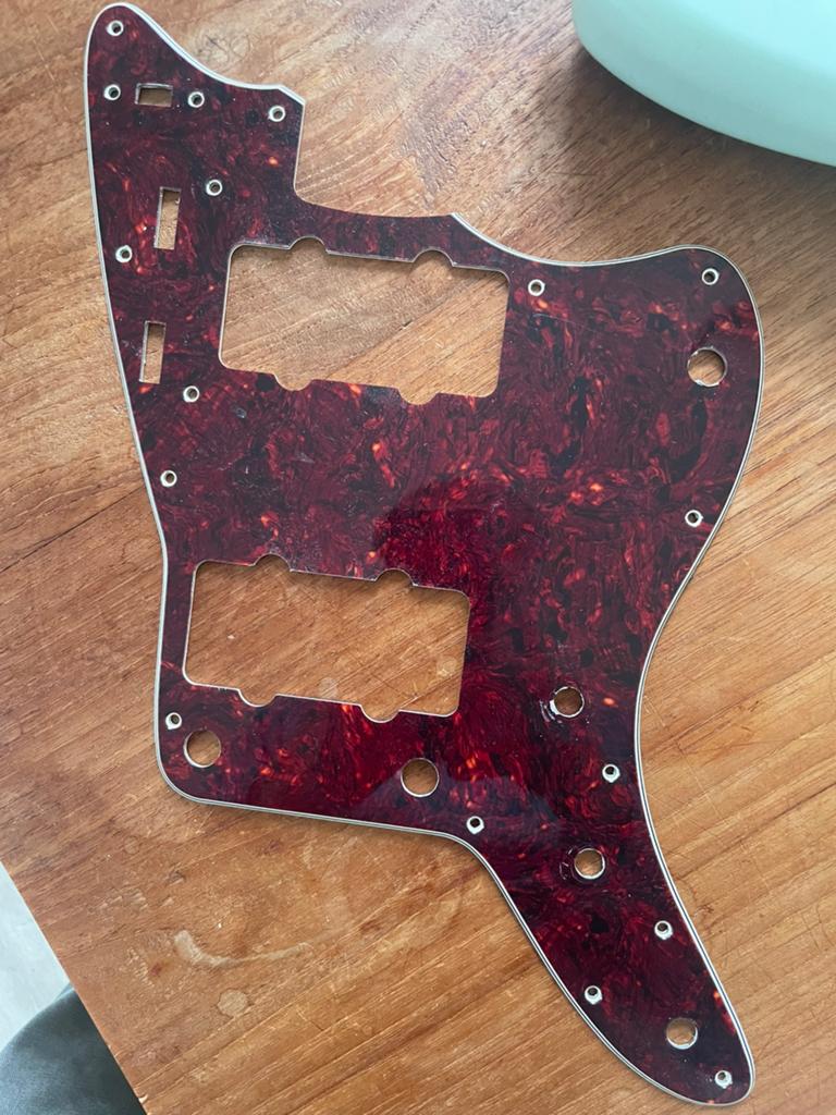 Fender Squier CV Jazzmaster Tortoise Shell Pickguard Red, Ophalen of Verzenden, Zo goed als nieuw, Elektrische gitaar