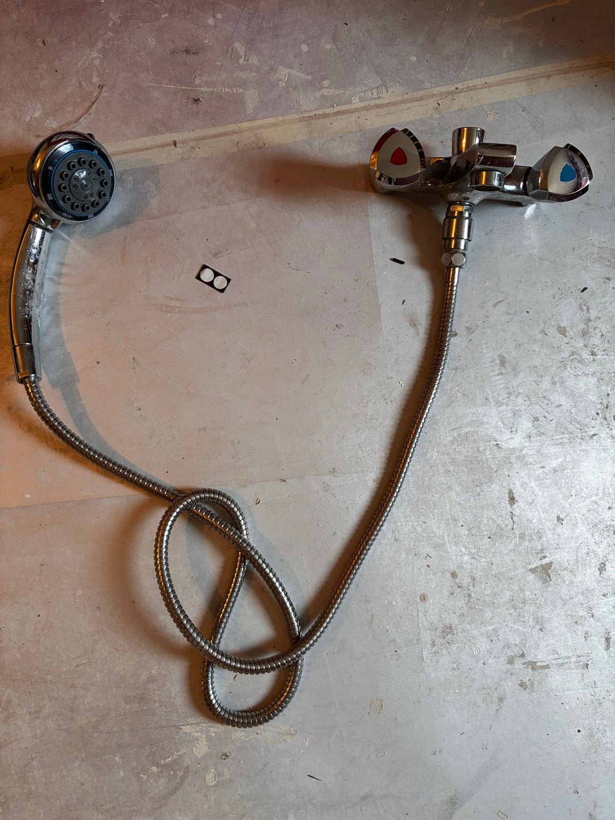 Douchekraan Grohe met handdouche en slang, Doe-het-zelf en Verbouw, Ophalen of Verzenden, Gebruikt, Chroom, Douche