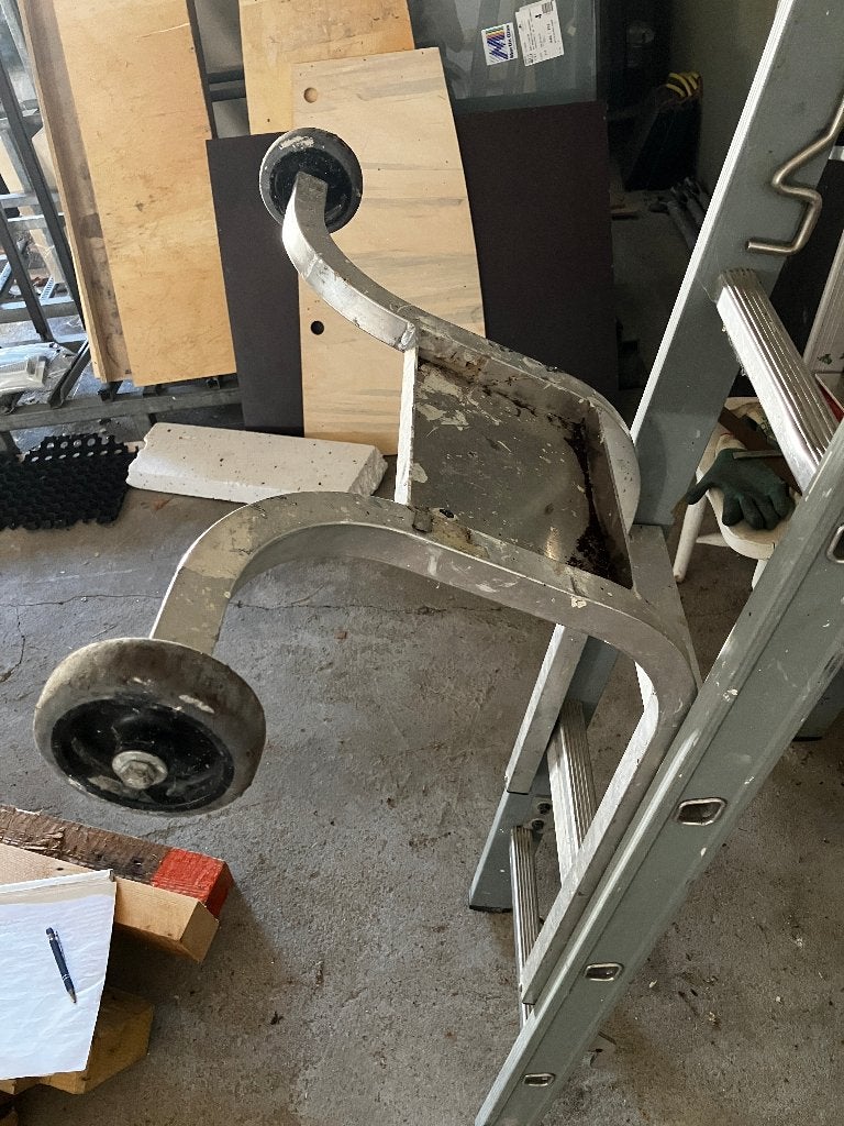 ladder afhouder / ladderbankje, Ophalen, Zo goed als nieuw, Ladder, Minder dan 2 meter