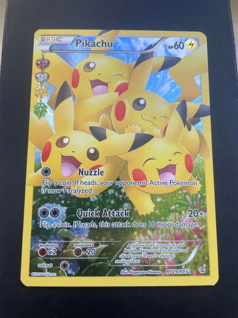 Pikachu RC29/RC32 Pokémon kaart, Ophalen of Verzenden, Gebruikt, Losse kaart, Foil