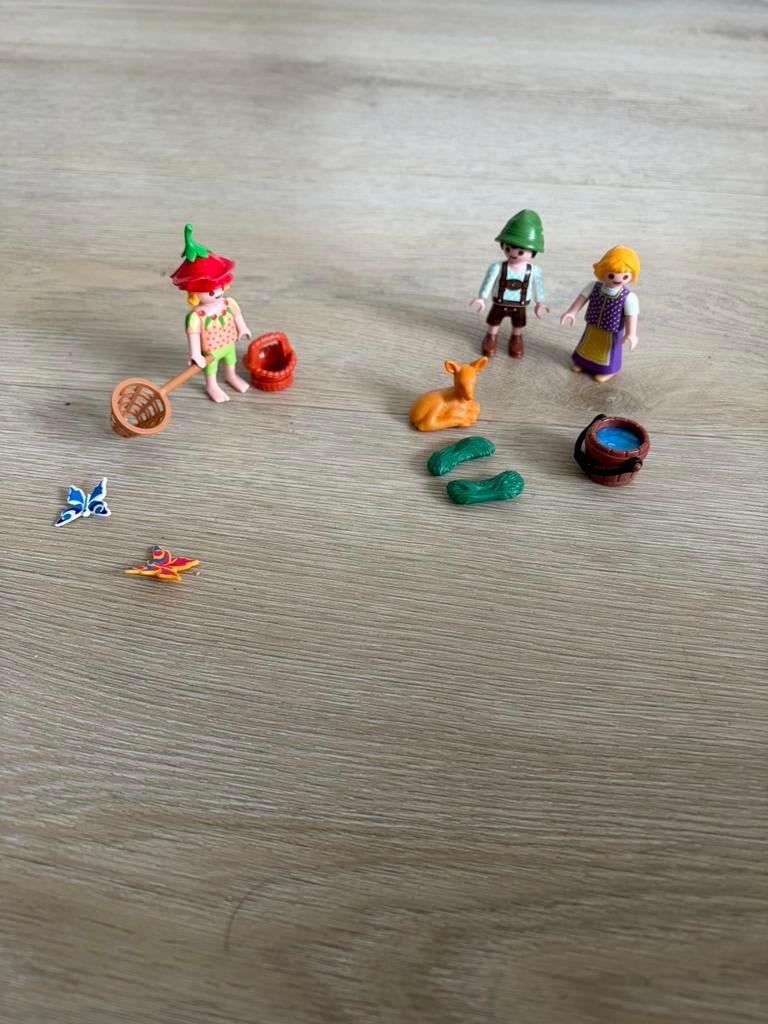Playmobil vlindervanger en heide loper, Ophalen of Verzenden, Zo goed als nieuw, Staal