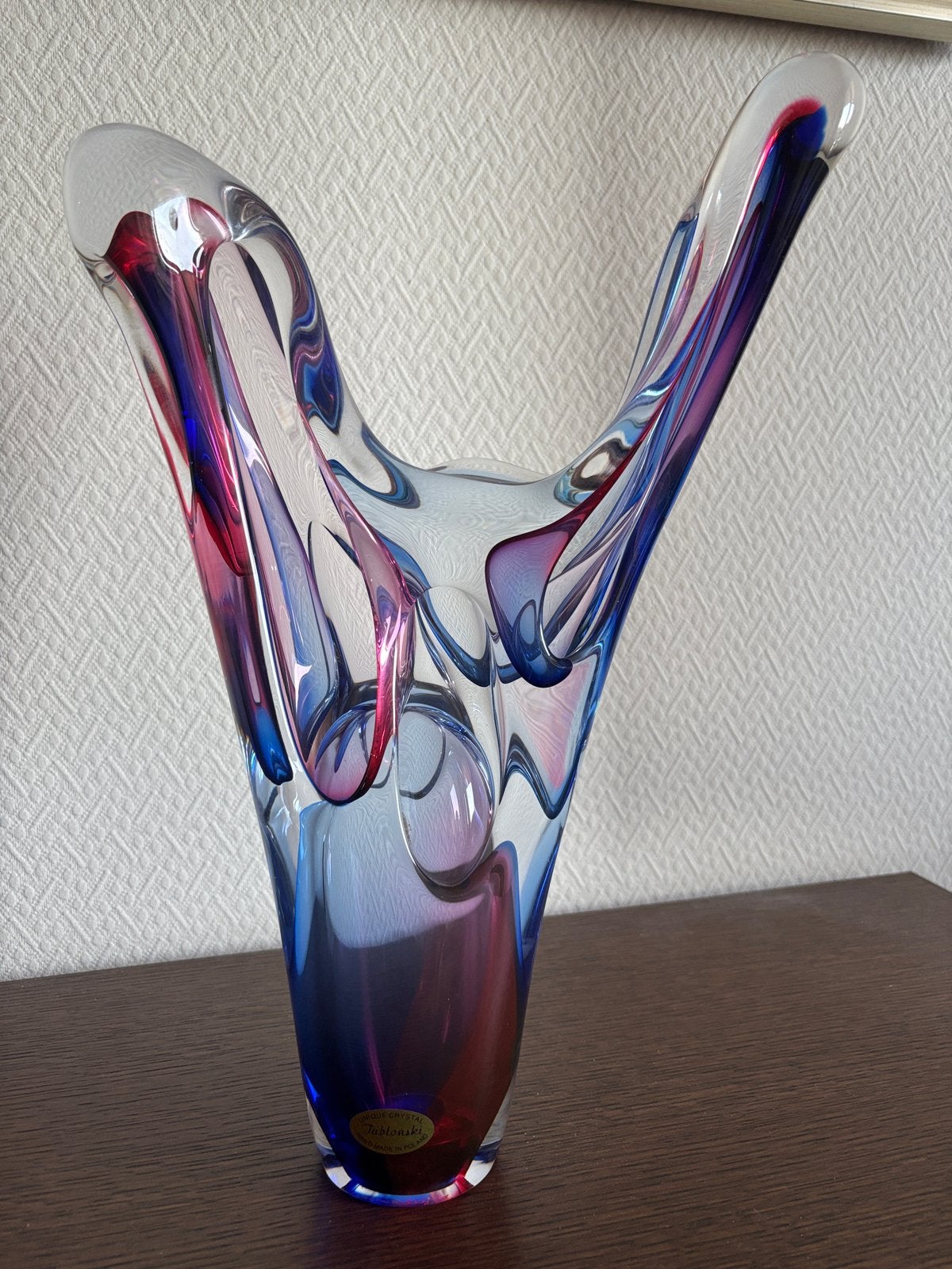 Jablonski Kristallen Vaas - Uniek Design, 45cm Hoog, Ophalen of Verzenden