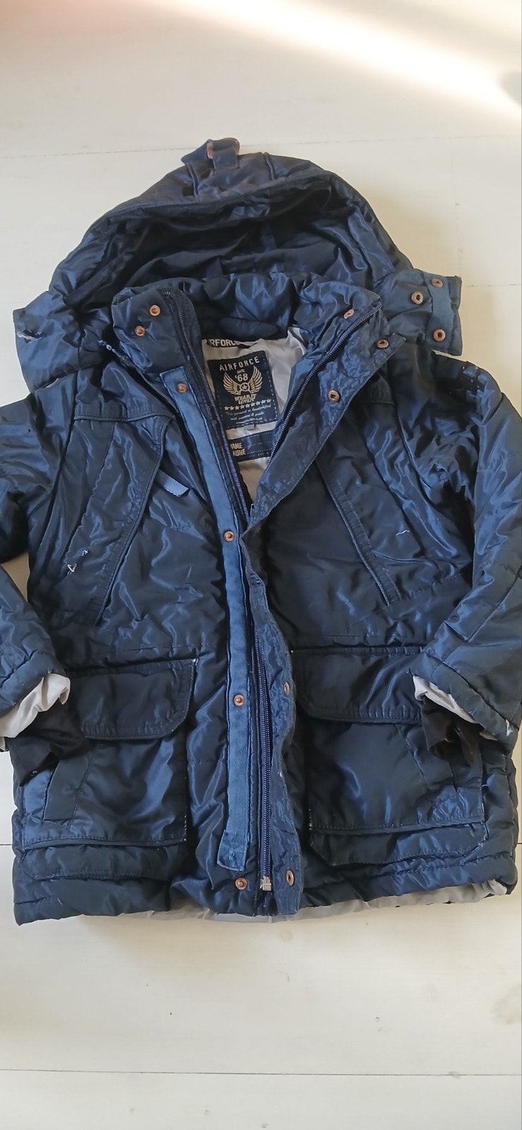 Hele mooie Airforce jongens winterjas mt 128/140, Ophalen of Verzenden, Zo goed als nieuw, Airforce, Jongen