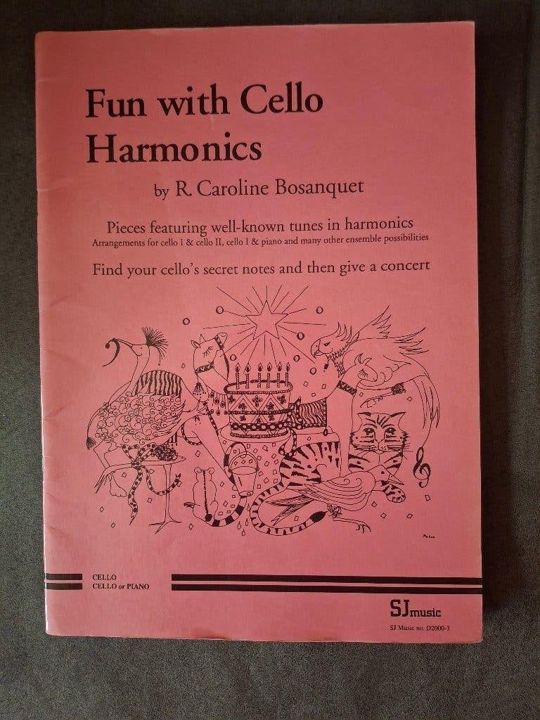 Fun with Cello Harmonics Caroline Bosanquet muziekboek, Muziek en Instrumenten, Bladmuziek, Gebruikt, Overige genres, Les of Cursus