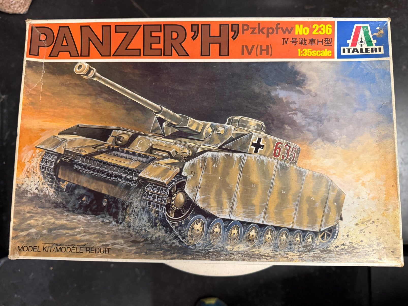 Panzer 'H' Pzkpfw IV, Tank, Italeri, 1:32 tot 1:50, Ophalen of Verzenden