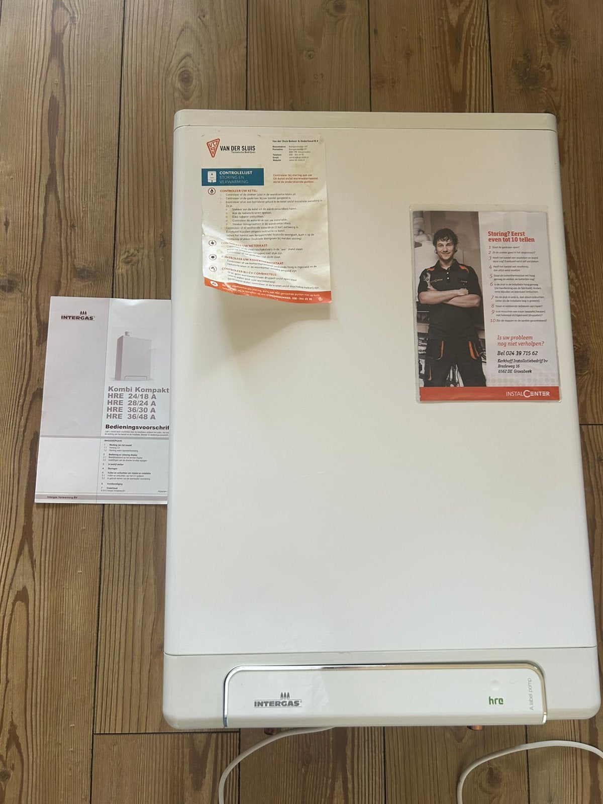 Intergas HRE 28/24 A CW4 CV-ketel 2018 + onderhoudsboekje, Ophalen, 30 tot 80 cm, Cv-ketel of Combi-ketel, Minder dan 60 cm