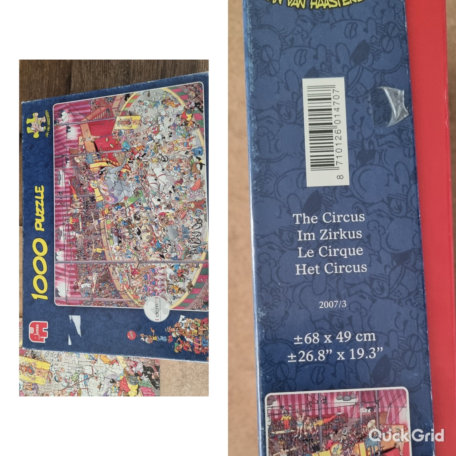 Jan van Haasteren Legpuzzel 'Het Circus' - 1000 stukjes, Ophalen of Verzenden