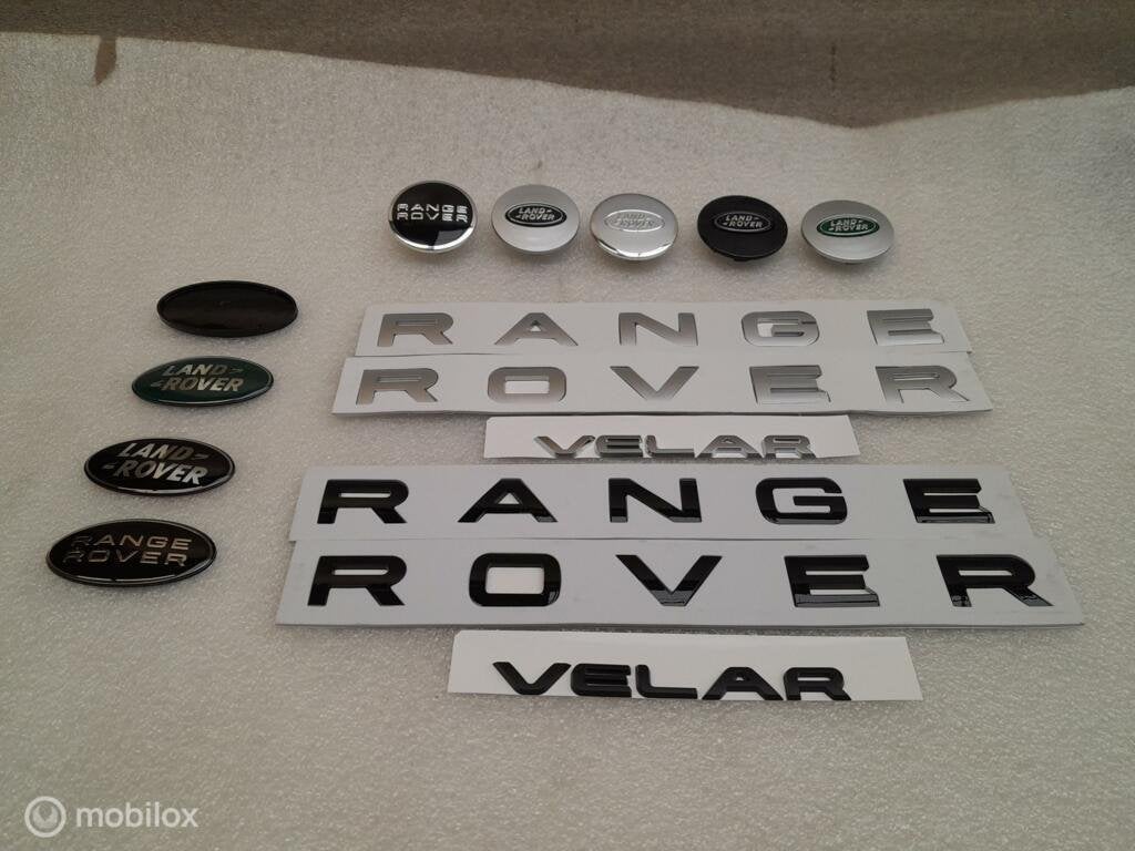 Logo Land Rover Range Rover Velar Motorkap Letters Embleem, Land Rover, Ophalen of Verzenden
