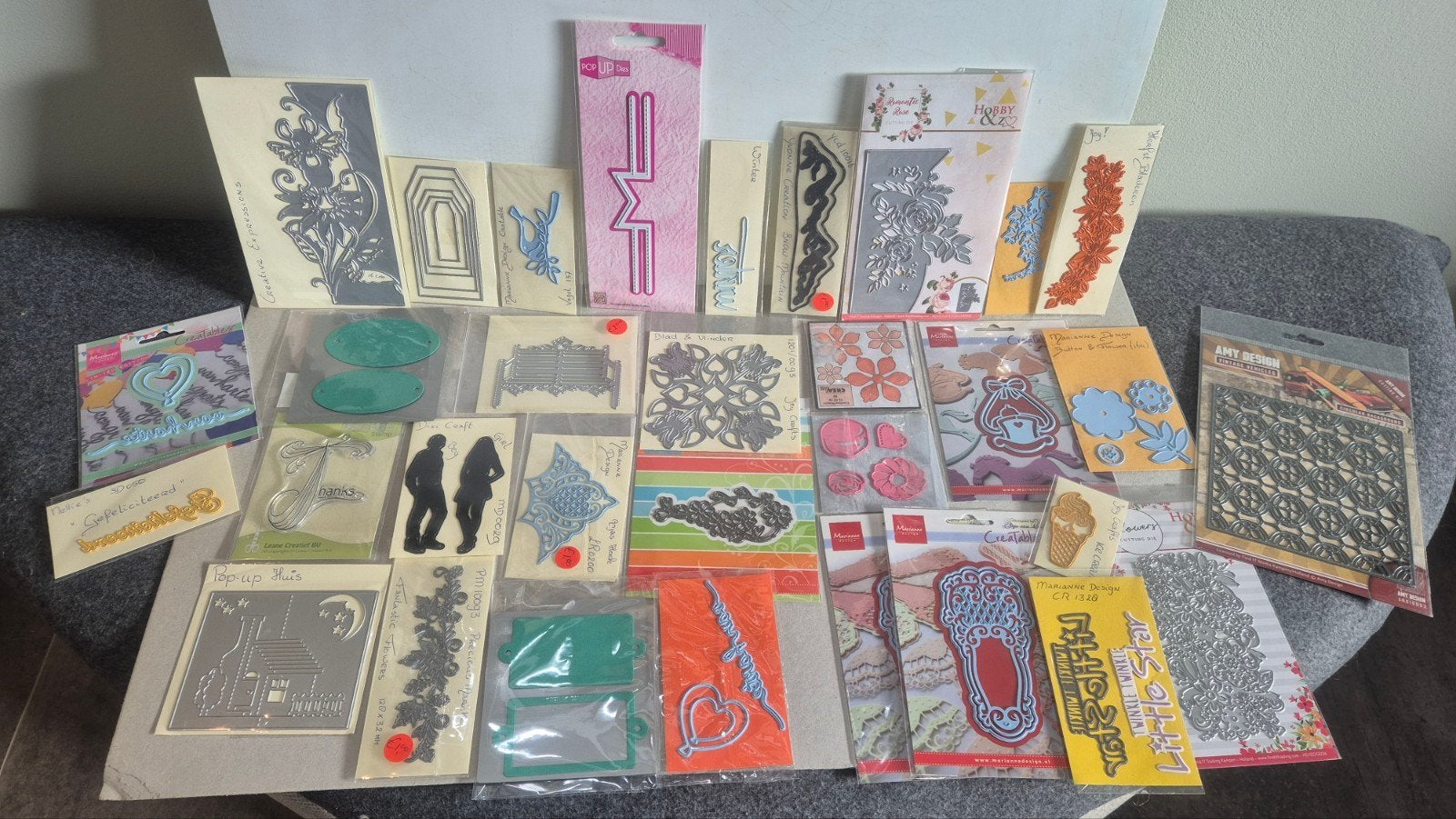 Mallen plus 1 stempel, Hobby en Vrije tijd, Ophalen of Verzenden
