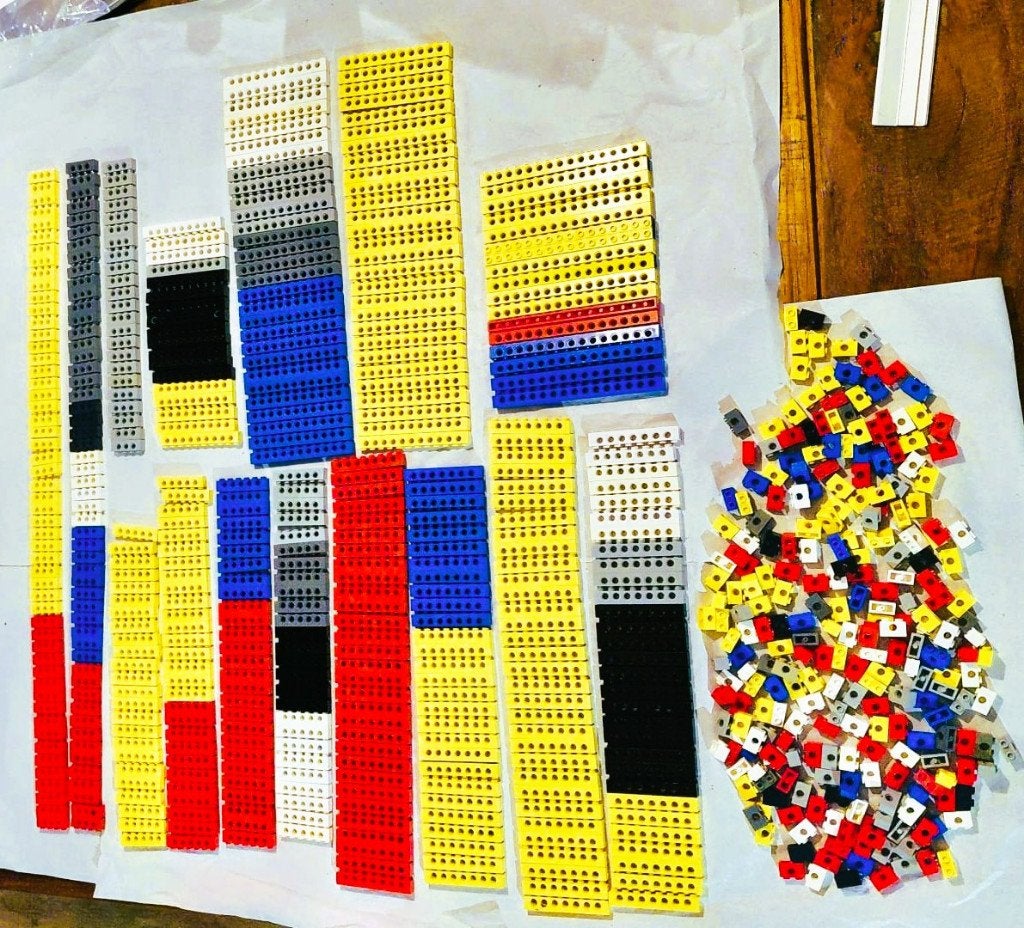 Grote partij Technische Balken Lego, Kinderen en Baby's, Speelgoed | Duplo en Lego, Zo goed als nieuw, Lego, Losse stenen, Ophalen of Verzenden
