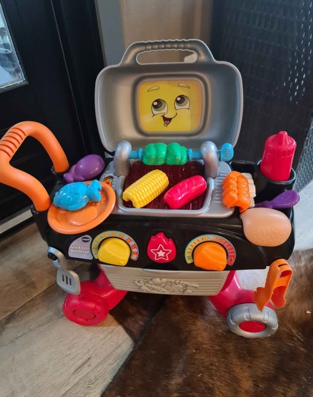 VTech Grill en Leer BBQ compleet en in goede staat, Kinderen en Baby's, Speelgoed | Vtech, Ophalen of Verzenden, Zo goed als nieuw