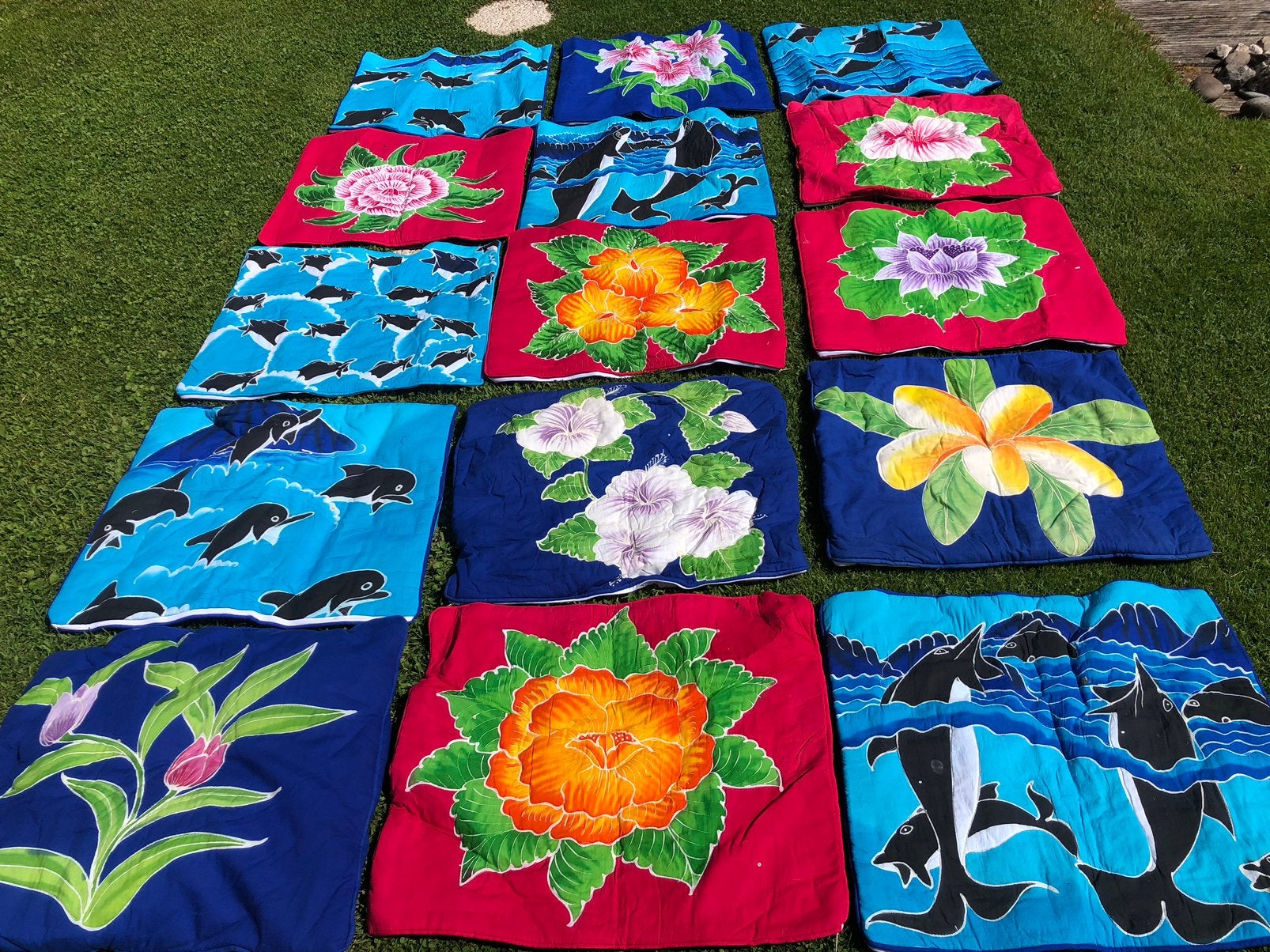 Unieke kussenhoezen 60x70 uit Bali, Overige merken, Meerkleurig, Nieuw, Rechthoekig