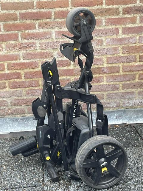 Elektrische powako golftrolley, Ophalen, Gebruikt, Golfkar, Overige merken