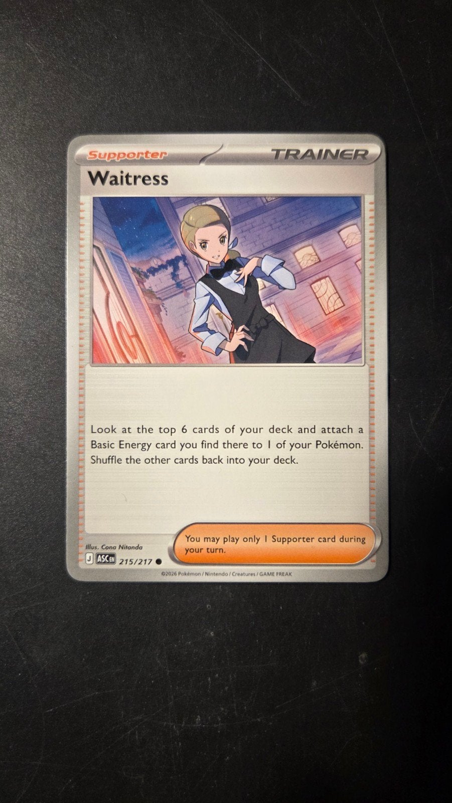 Waitress 215/217 (Ascended Heroes), Verzenden, Zo goed als nieuw, Losse kaart