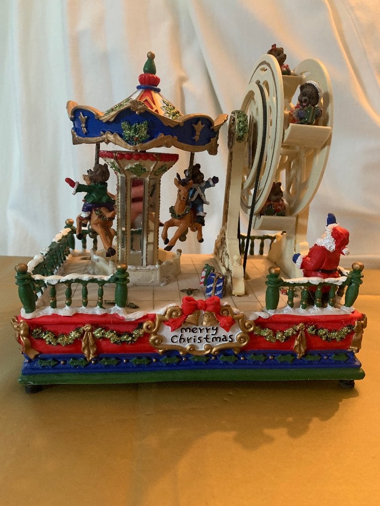 kerst - draaimolen met muziek, Ophalen, Zo goed als nieuw