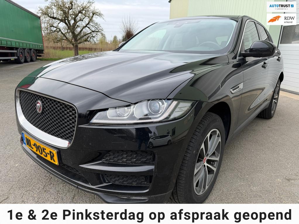 Jaguar F-PACE 2.0 Portfolio 4 wielaandgedreven|ecc|Nav|Lm ve, Automaat, Gebruikt, 4 cilinders, Leder en Stof