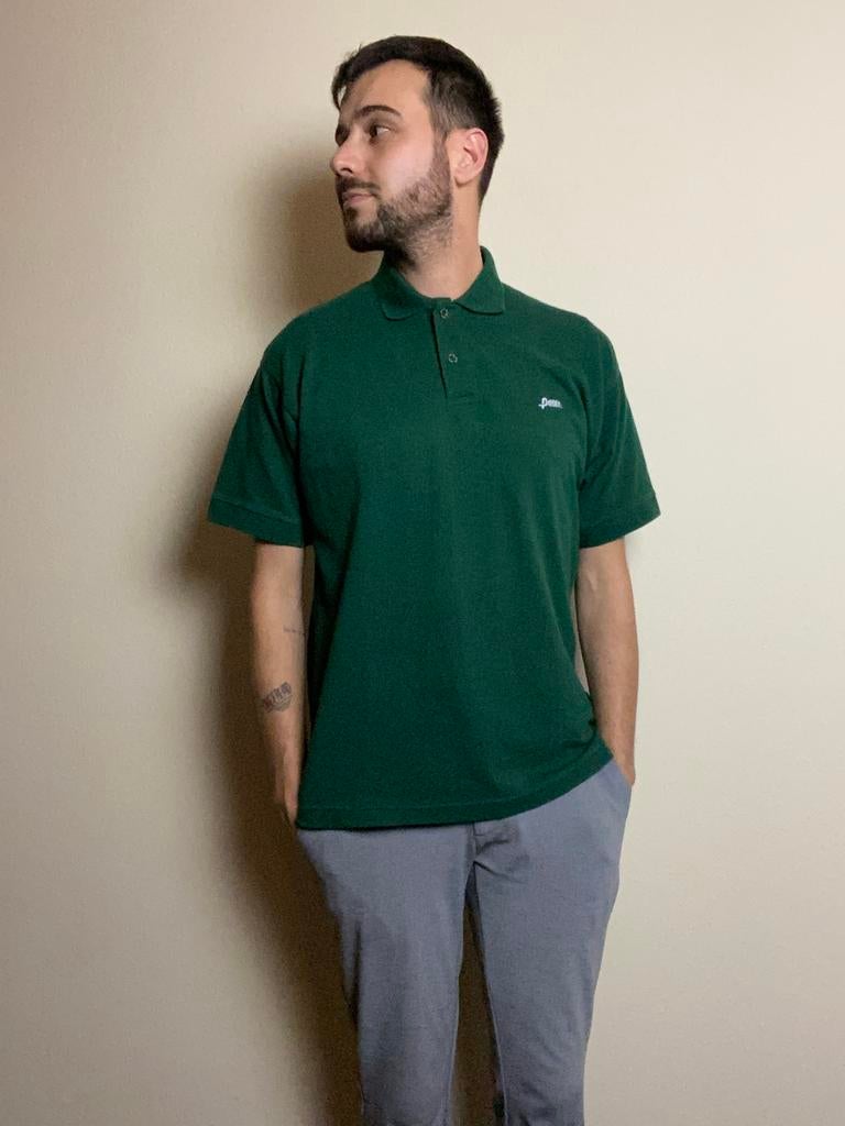 Vintage polo shirt - groen - Penn - M / medium, Kleding | Heren, Polo's, Gedragen, Maat 48/50 (M), Groen, Ophalen of Verzenden
