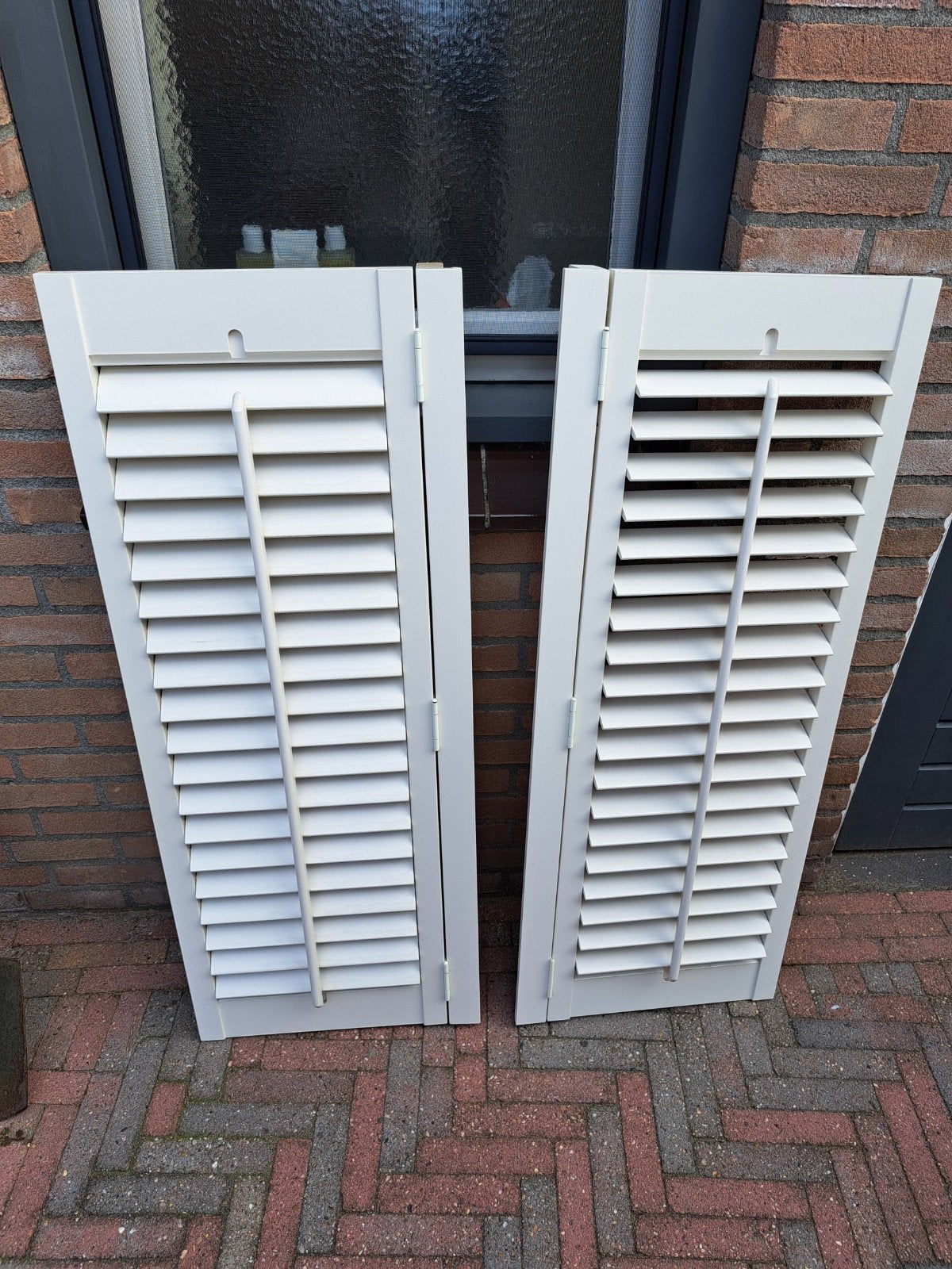 Witte shutters 114,5 cm x 39,2 cm, Ophalen, Gebruikt, Wit, Shutter