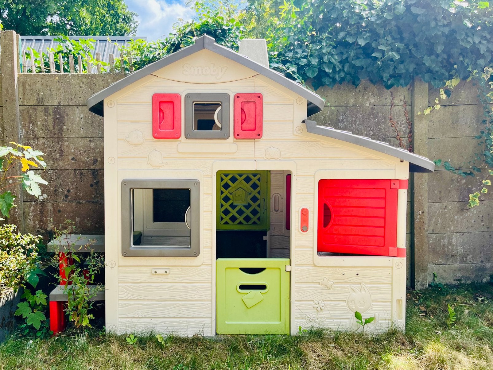 Groot Smoby Friends House speelhuis met picknicktafel, Ophalen, Gebruikt, Kunststof