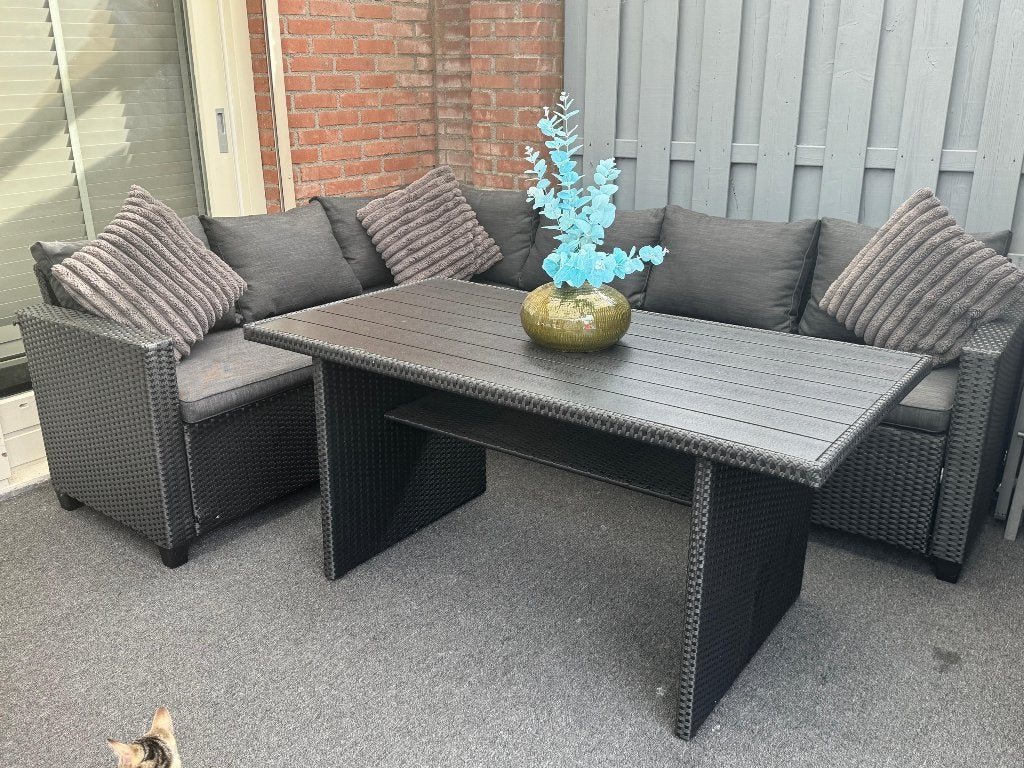 Loungeset, Overige materialen, Ophalen of Verzenden, Zo goed als nieuw, Loungeset