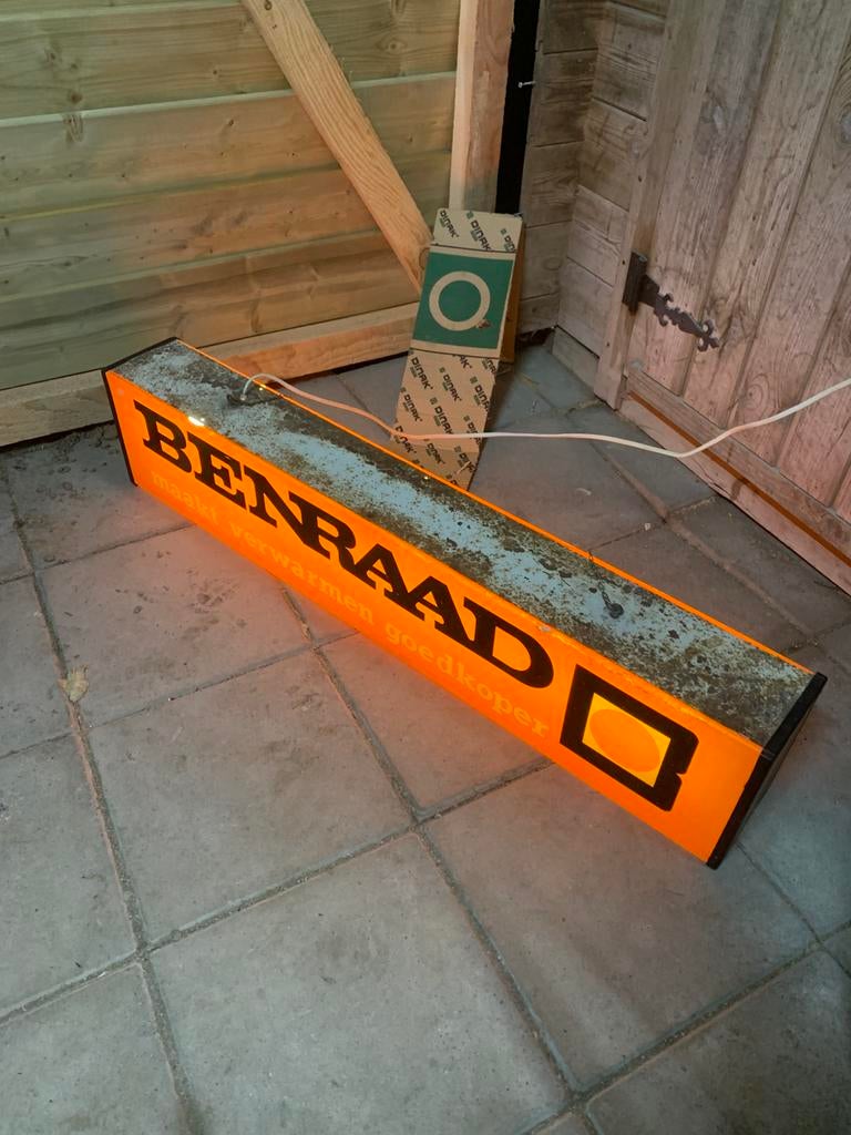 Benraad Lichtbak lichtreclame, Ophalen, Zo goed als nieuw, Lichtbak of (neon) lamp