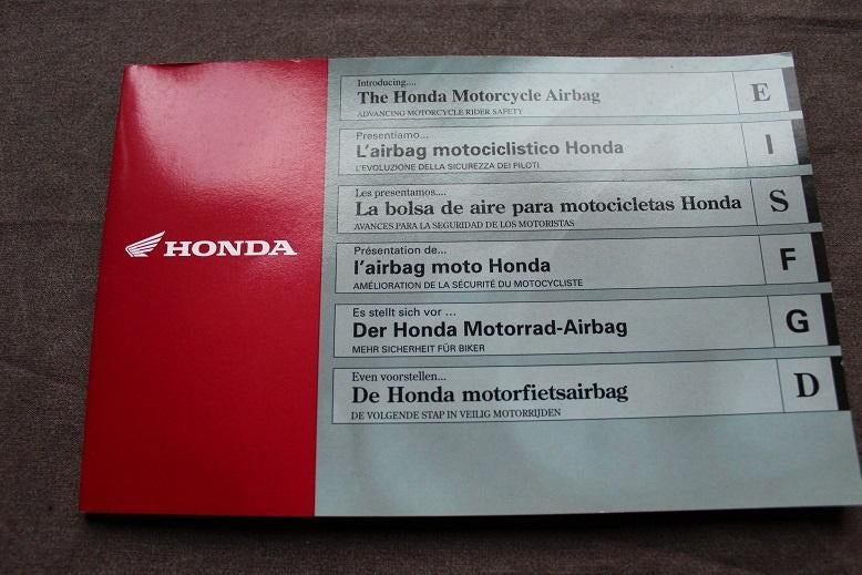 Honda Goldwing Motorfiets Airbag 2006 instructie boekje, Motoren, Handleidingen en Instructieboekjes, Ophalen of Verzenden, Honda