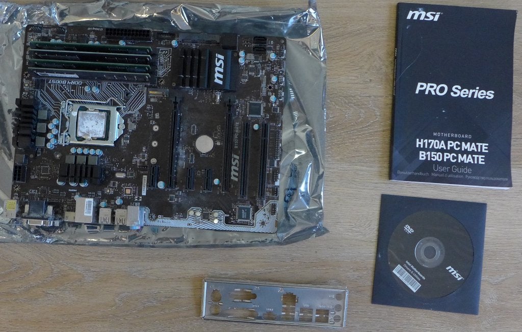 MSI B150 PC MATE aangeboden, Computers en Software, Gebruikt, LGA 1151, DDR4, Ophalen of Verzenden