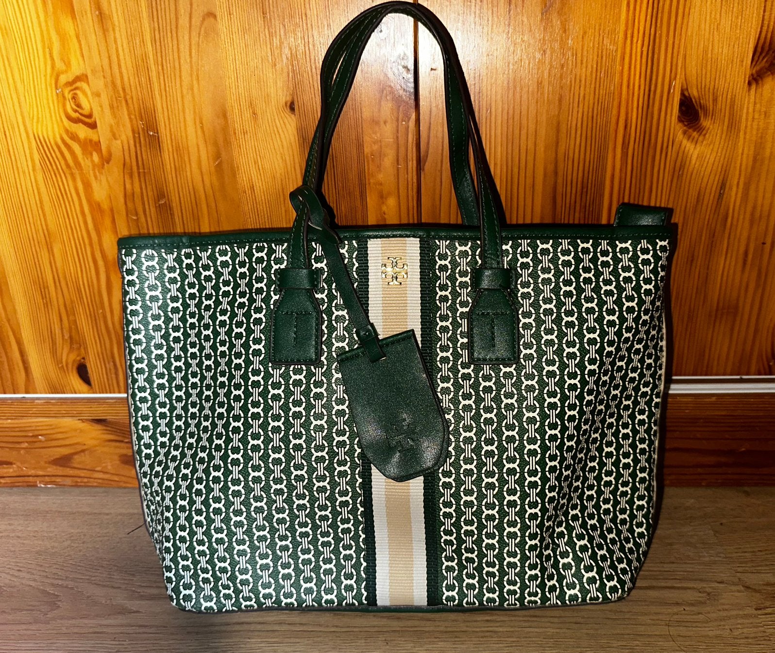 Tory Burch Gemini Link, Ophalen of Verzenden, Zo goed als nieuw, Groen, Shopper