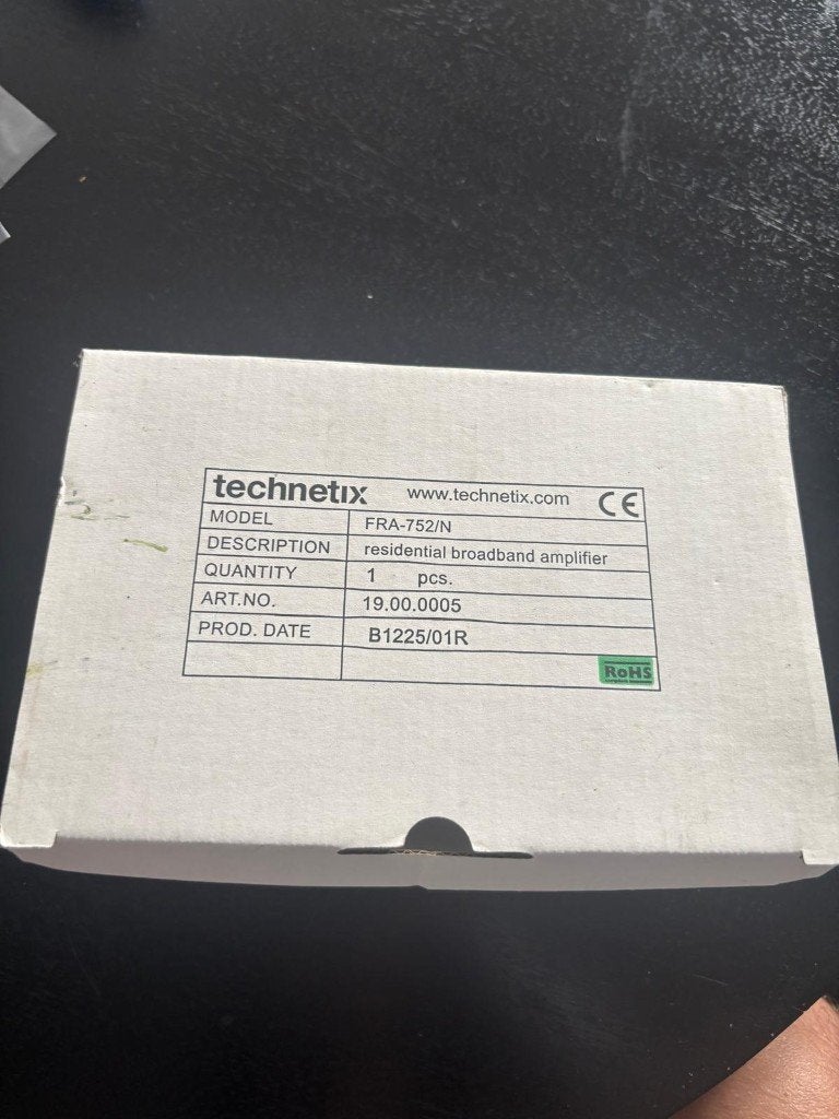Technetix FRA-752/N breedbandversterker, Ophalen, Zo goed als nieuw
