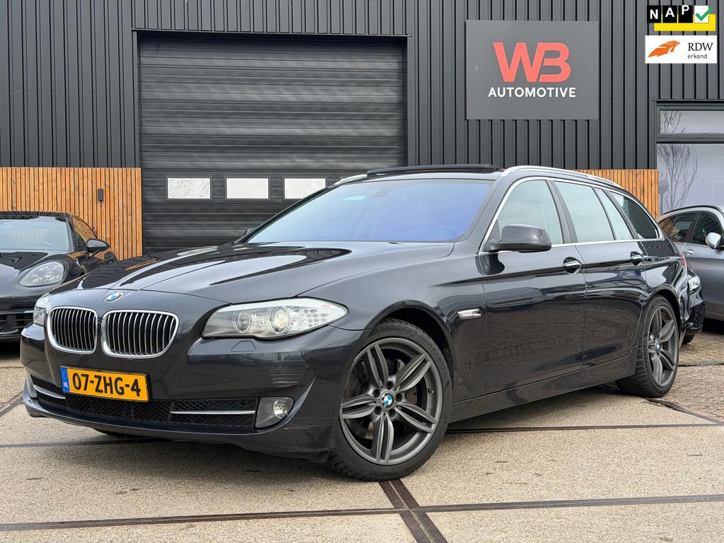 BMW 5-serie Touring 535d Upgrade Edition Pano Leder PDC Memo, Auto's, Automaat, Euro 5, Gebruikt, 2993 cc