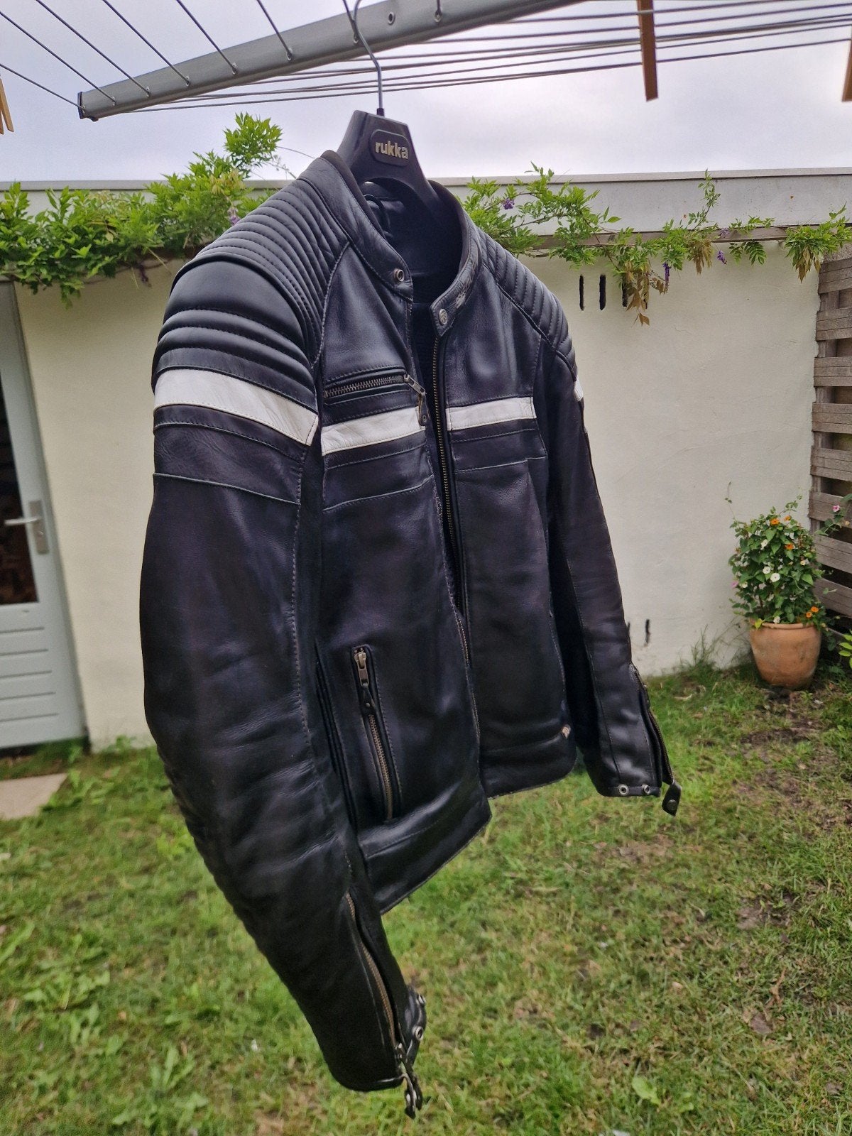 Stoere Segura Leren Motorjas (Maat L) ZGAN, Motoren, Ophalen, Tweedehands, Jas | leer