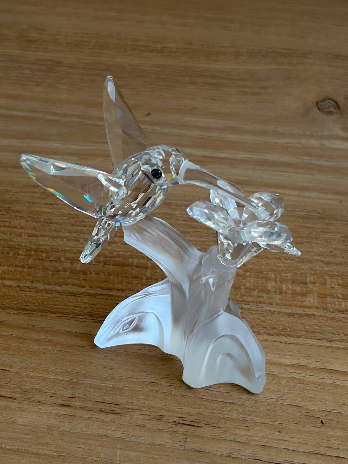 Swarovski Kolibrie met bloem - Kristal Figuur, Verzamelen, Swarovski, Ophalen, Zo goed als nieuw, Figuurtje