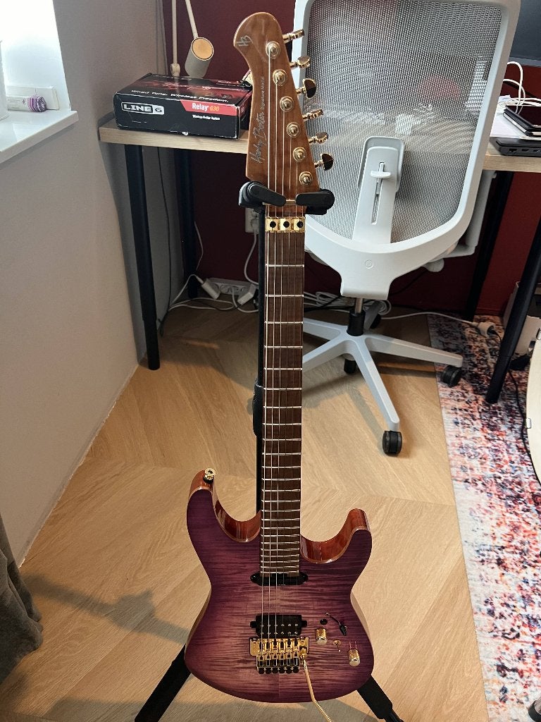 Harley Benton Guitar MAX Fusion Signature PF, Ophalen, Zo goed als nieuw, Solid body, Overige merken
